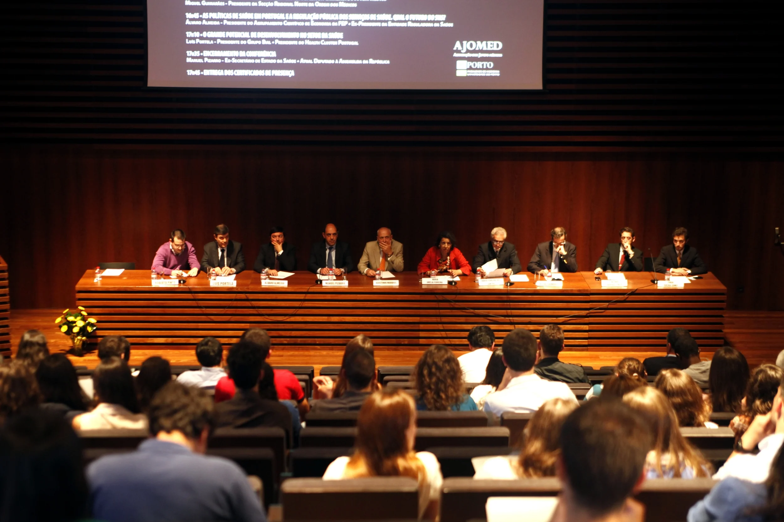 Roberto Pinto, Luís Portela, Álvaro Almeida, Manuel Pizarro, Agostinho Marques, Maria Amélia Ferreira, Jorge Almeida, Miguel Guimarães, António Marques Pinto, Tiago Taveira Gomes. 