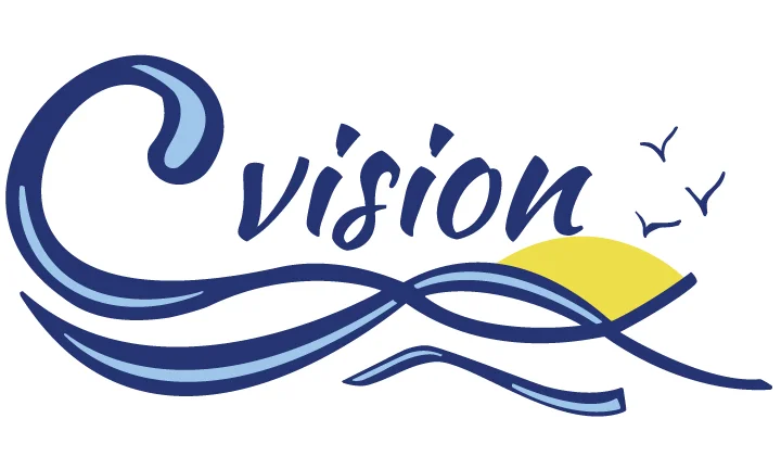  "C vision" logo for boat name decal - Vector file 