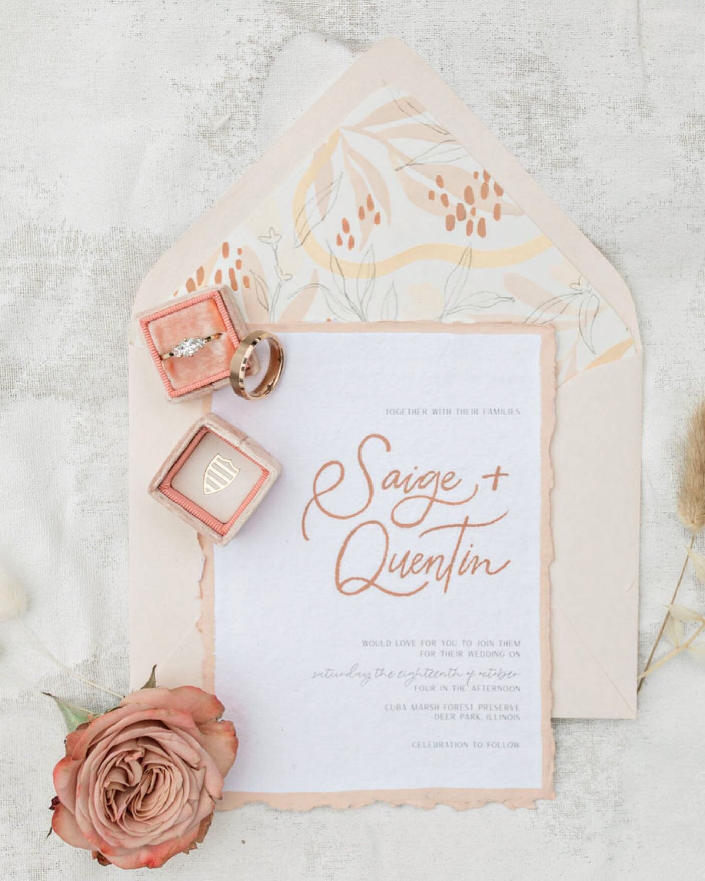 Blush peach but make it modern!  Loved this rust, blush color palette to dream up an invitation suite design!
.
#styledshoot #stylewedding #wedding #weddinginvitation #weddinginspo #weddinginspiration #customstationery #blushwedding #handmadepaper #e