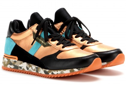 DOLCE & GABBANA Leather-blend sneakers