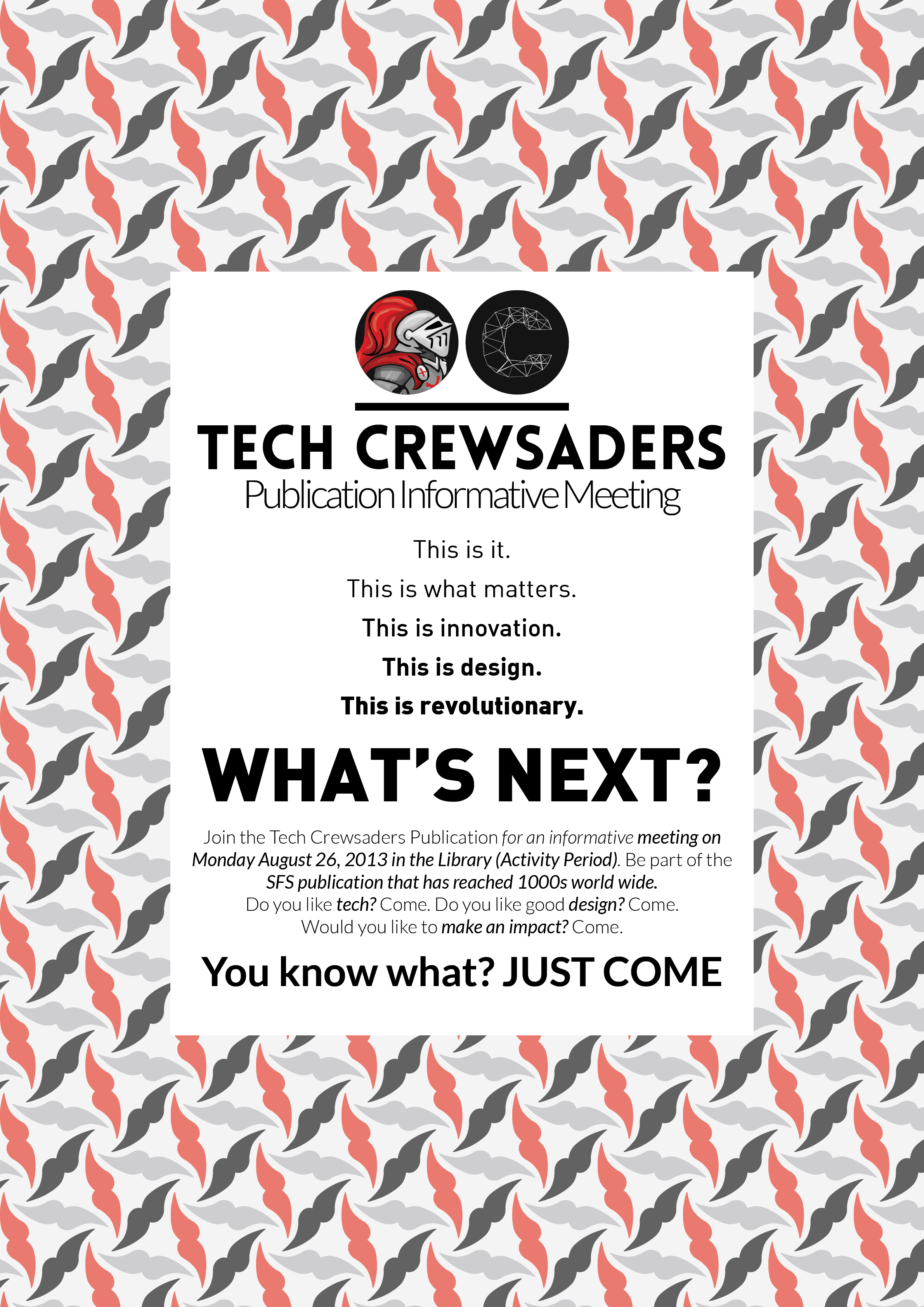 2013-2014 Recruitment Poster 2