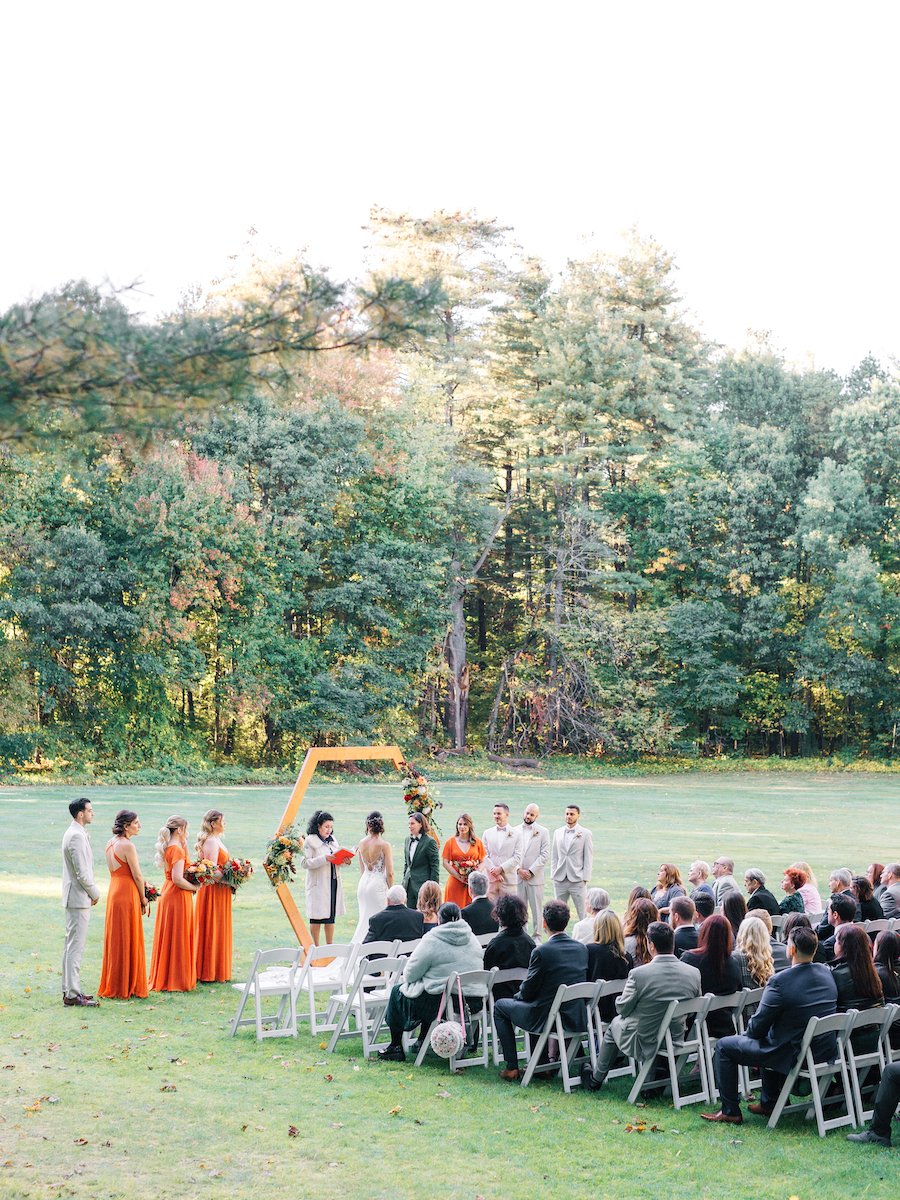 Tunxis Country Club wedding ceremony 