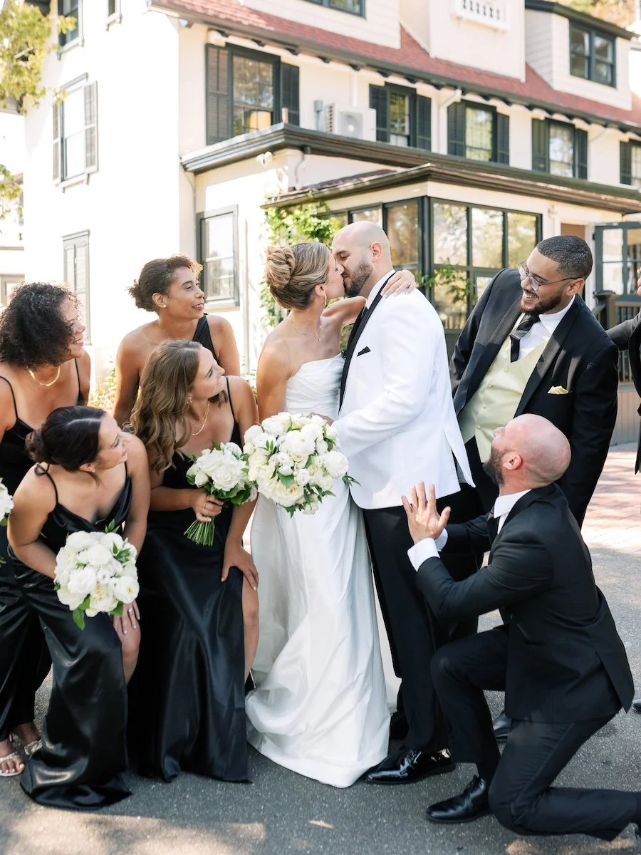 Bridal party photos at The Estate New Haven wedding in Connecticut