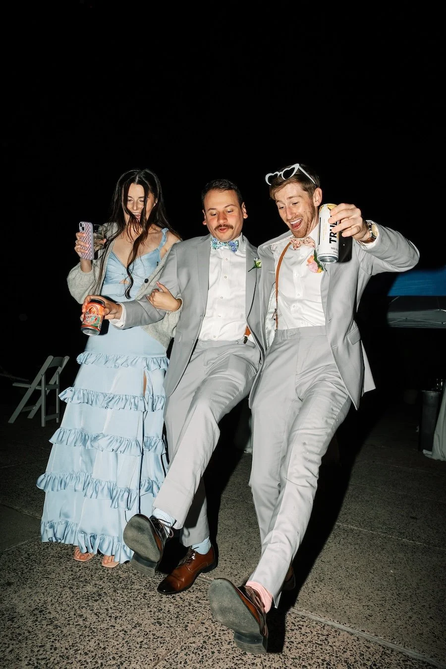 Fun dancing moments at the wedding reception