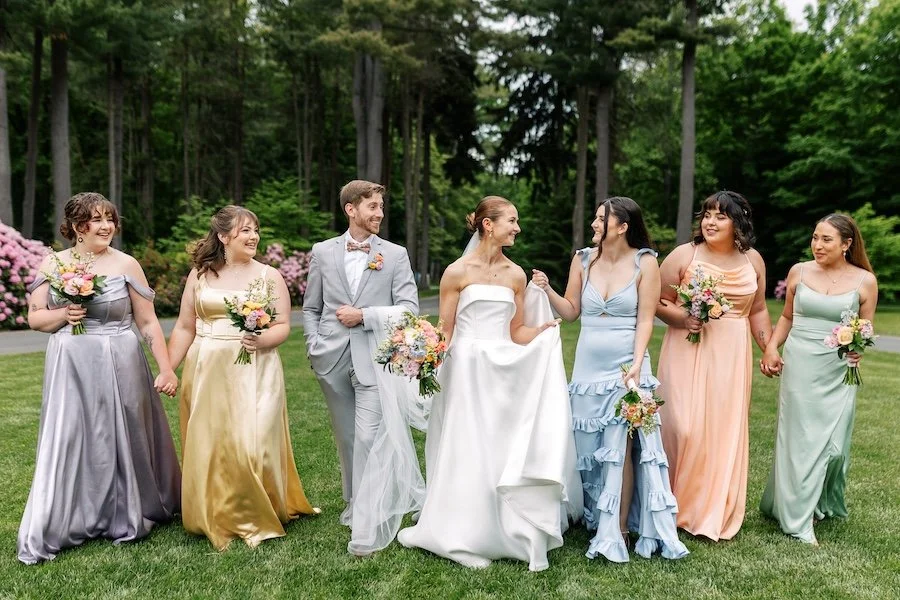 Bridesmaids at Wadsworth Mansion wedding