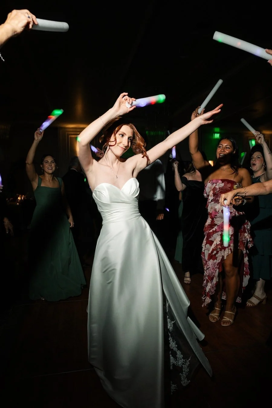 Bride Ali on the dance floor