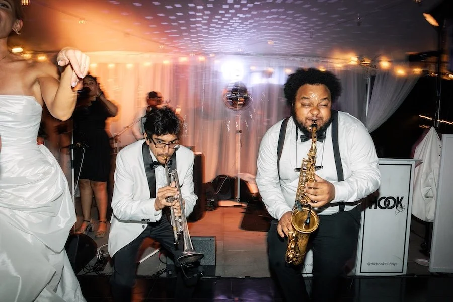 Live band playing at The Estate New Haven wedding reception in Connecticut