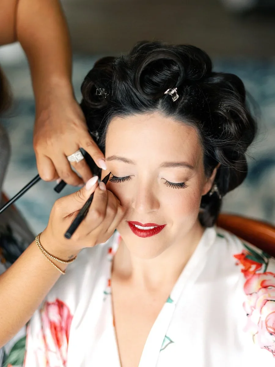 Elegant bridal portrait of Anaïs at Gelston House wedding in East Haddam, CT
