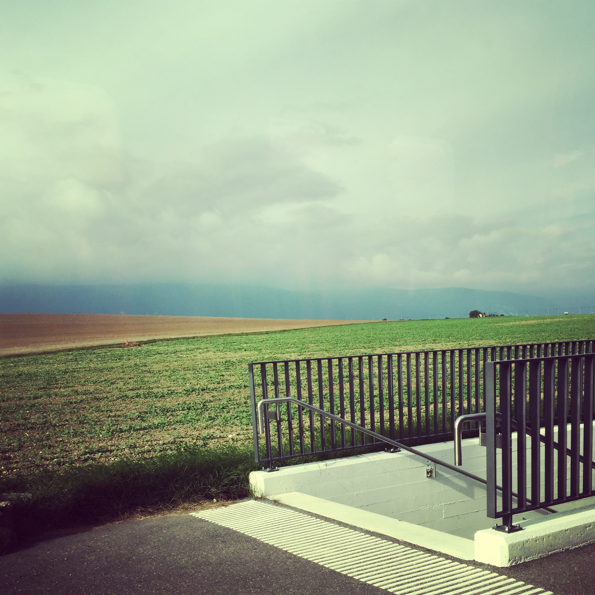 View from the train on the way to Arc