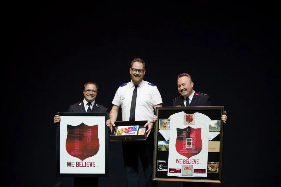 B/M Nick Simmons-Smith, Marty Mikles, & Lt. Colonel Kelly Igleheart
