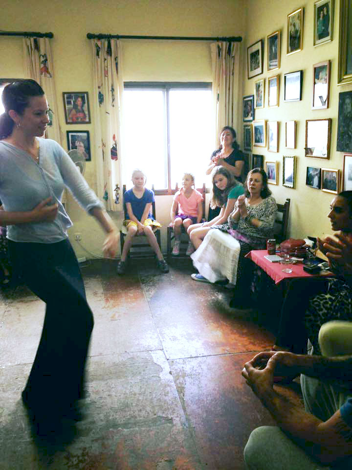 Laura dancing in Ani's class in Jerez