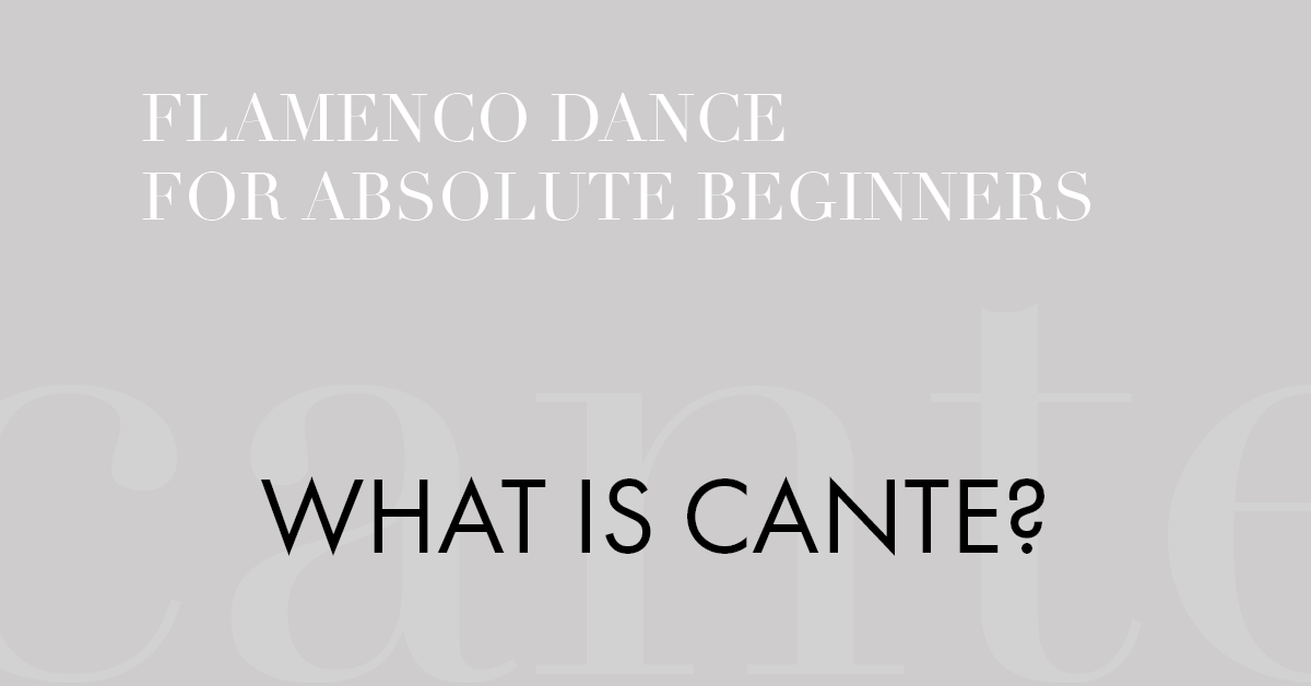 Flamenco music - what is cante? | www.flamencobites.com