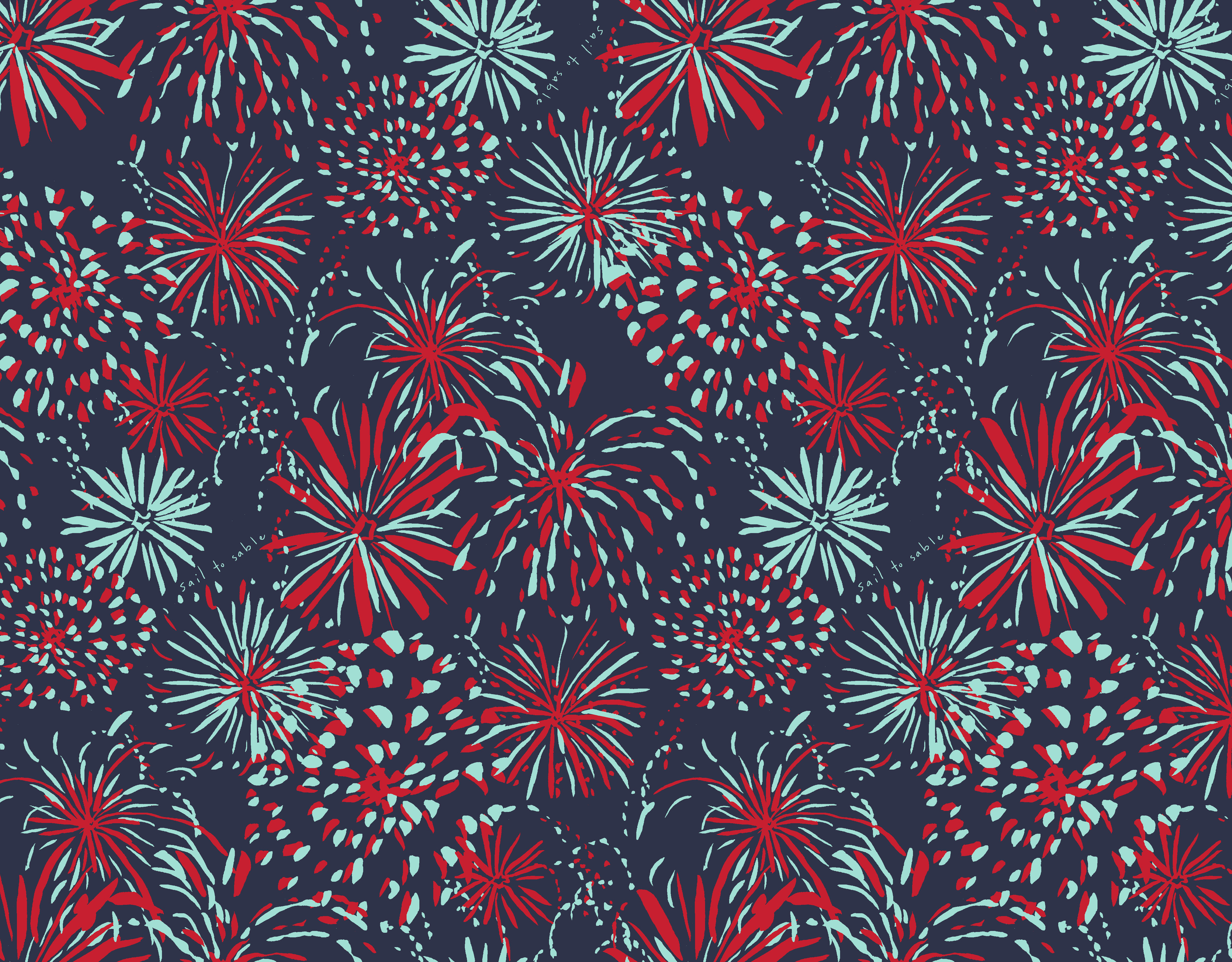 Sail to Sable S16 Fireworks Print