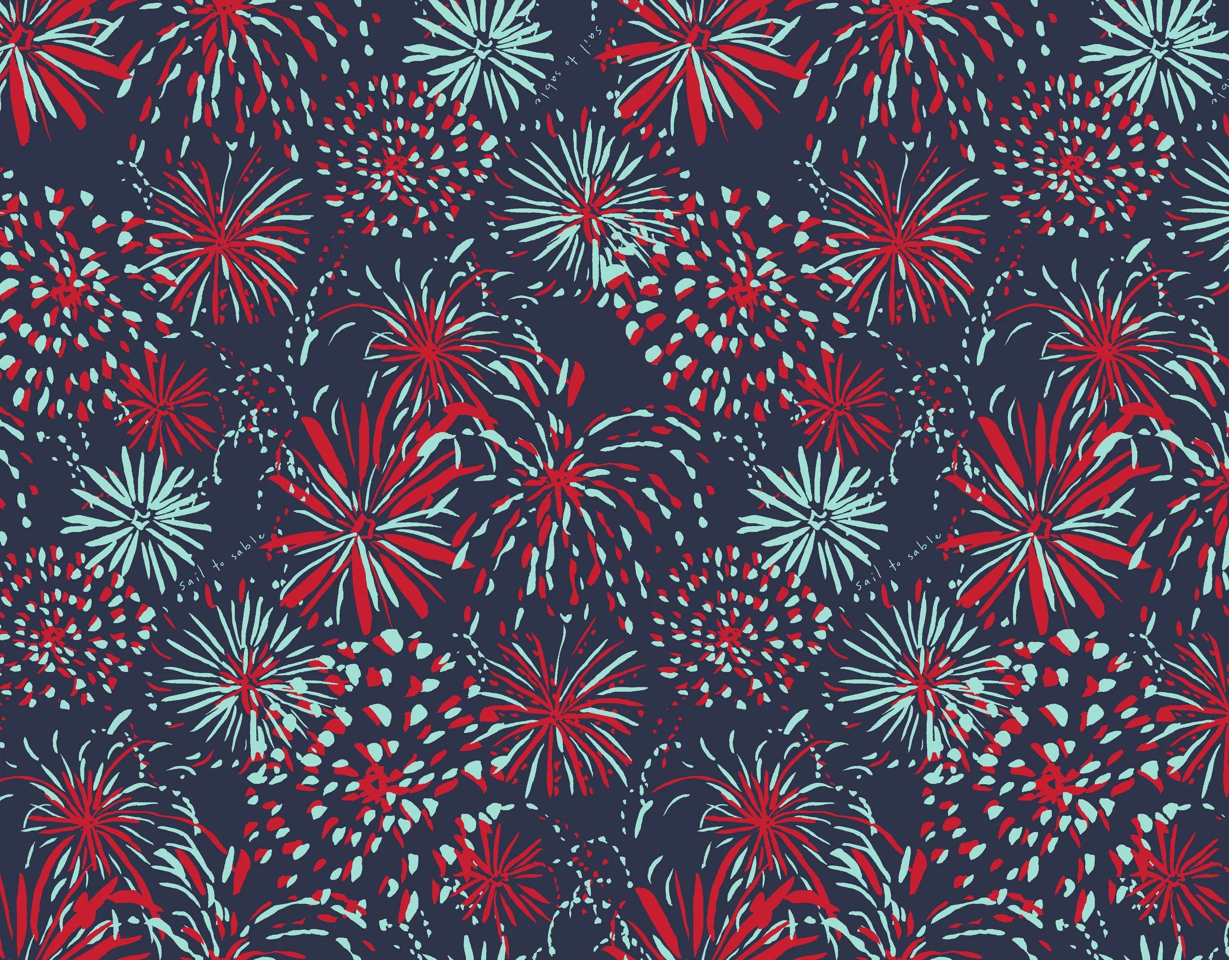 Sail to Sable S16 Fireworks Print