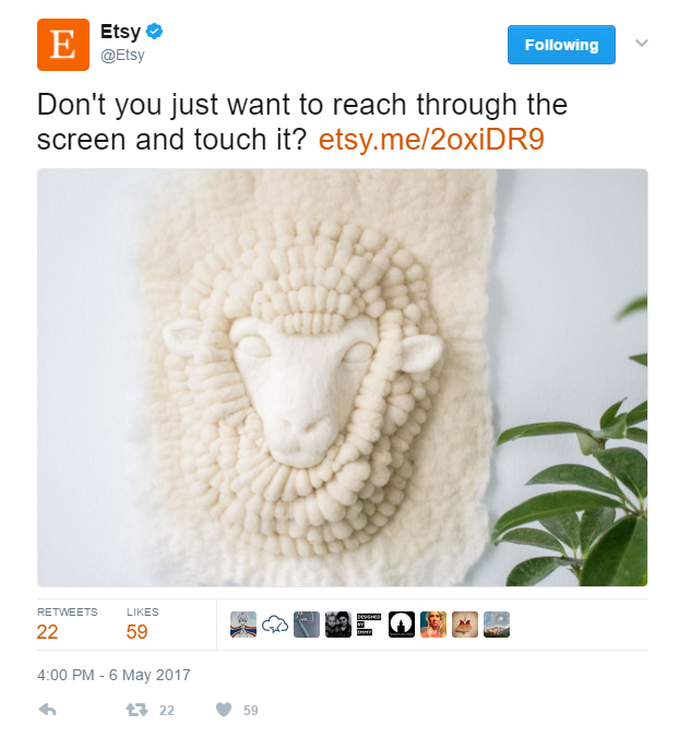 Etsy Twitter Feature