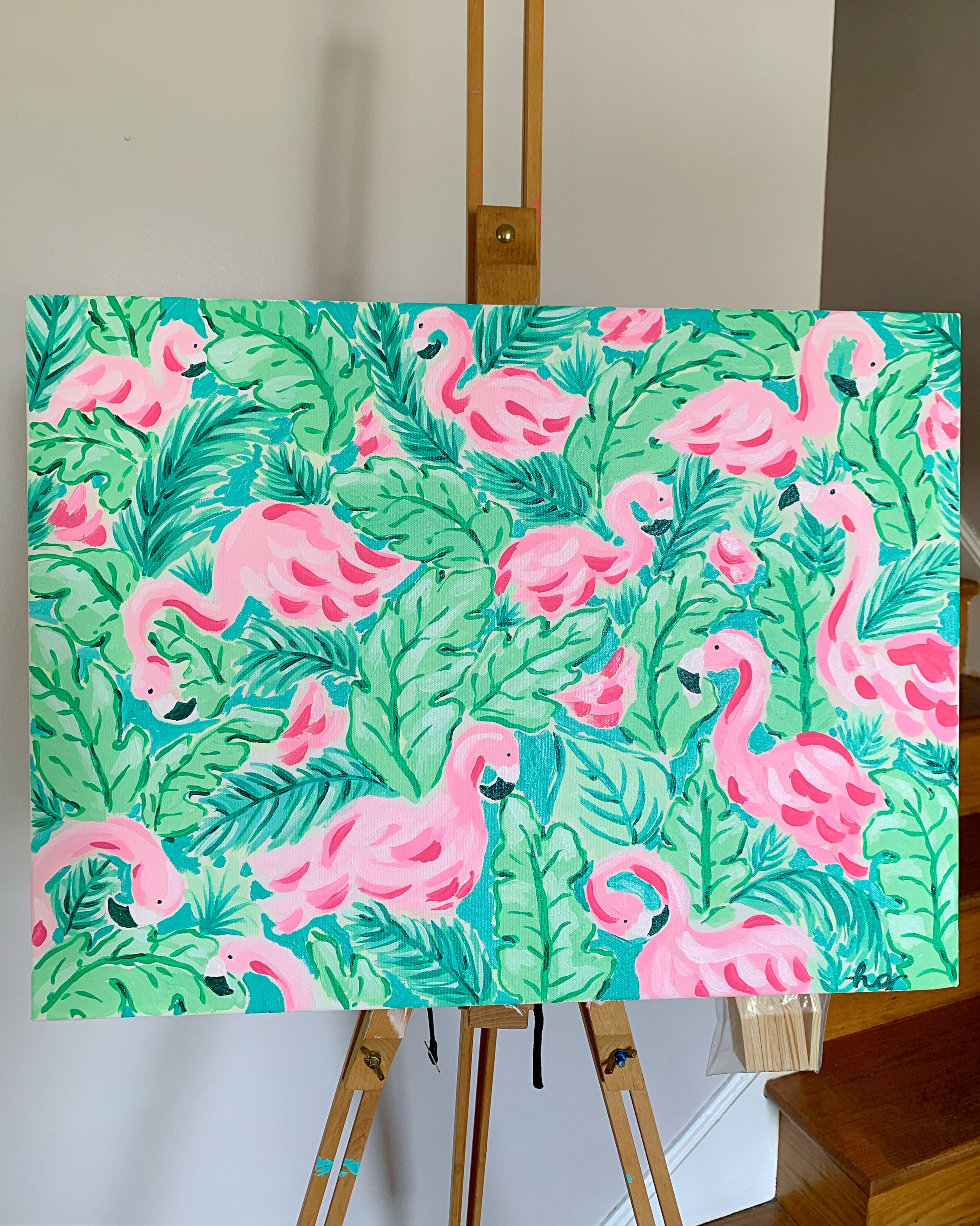 Flamingo Painting, 2020