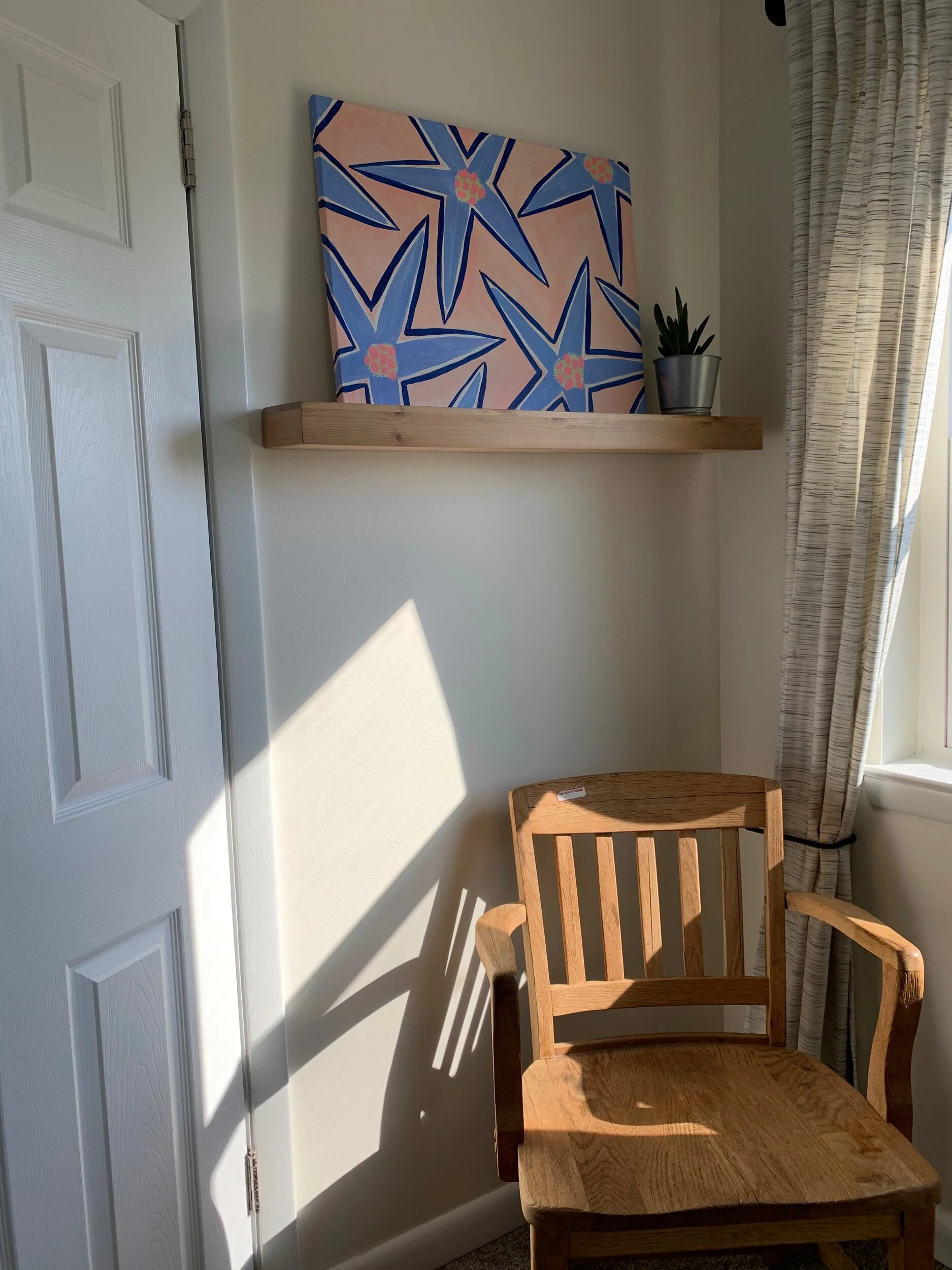 Bold Floral Painting by Holly Guertin