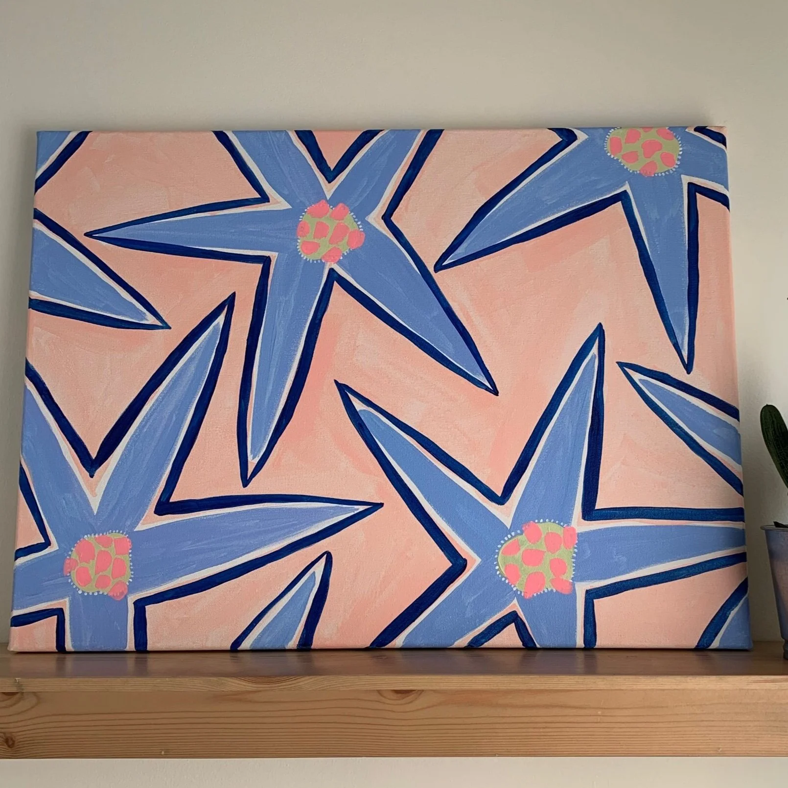 Bold Floral Painting by Holly Guertin