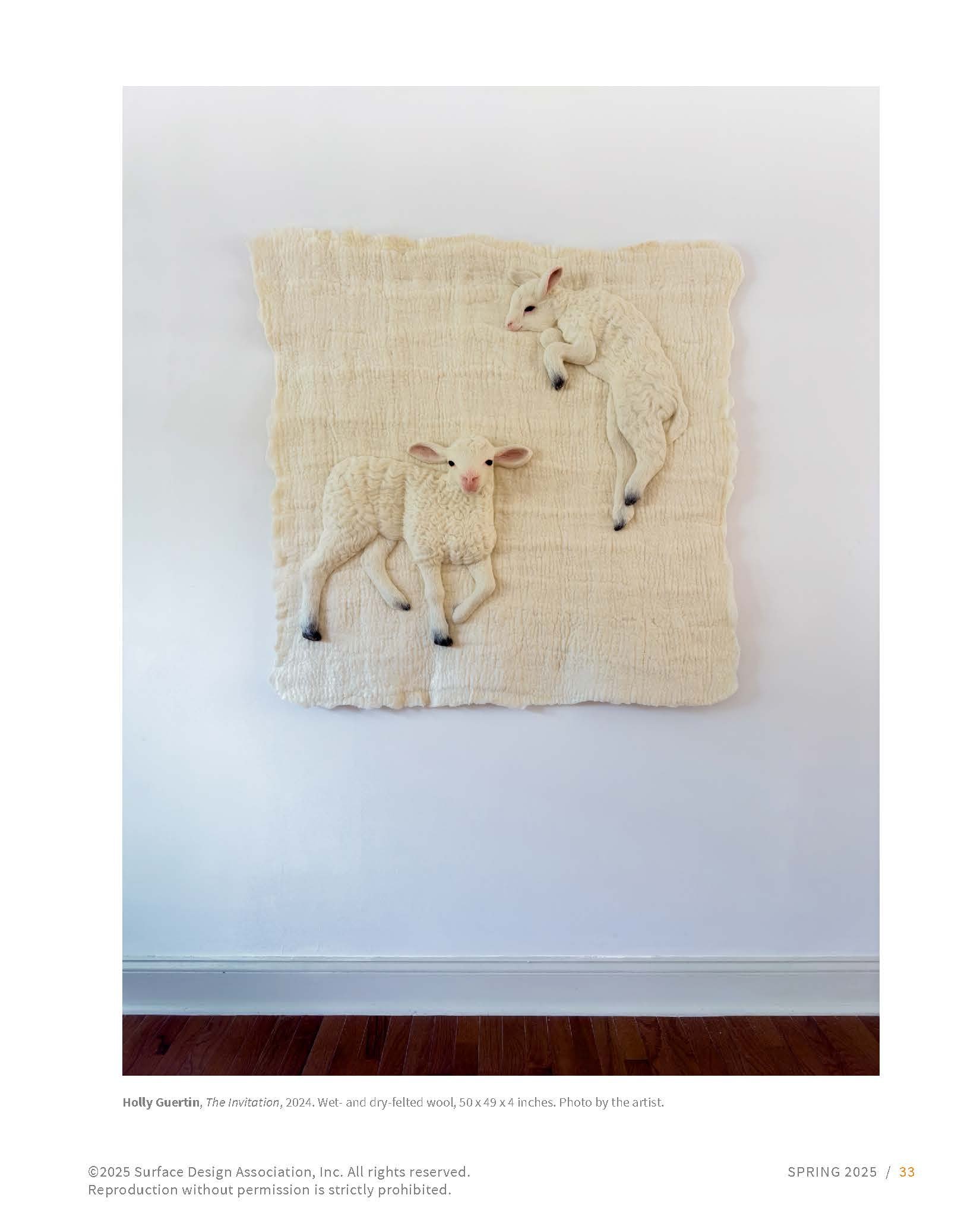 "Wool and Worth" by Holly Guertin in Surface Design Journal