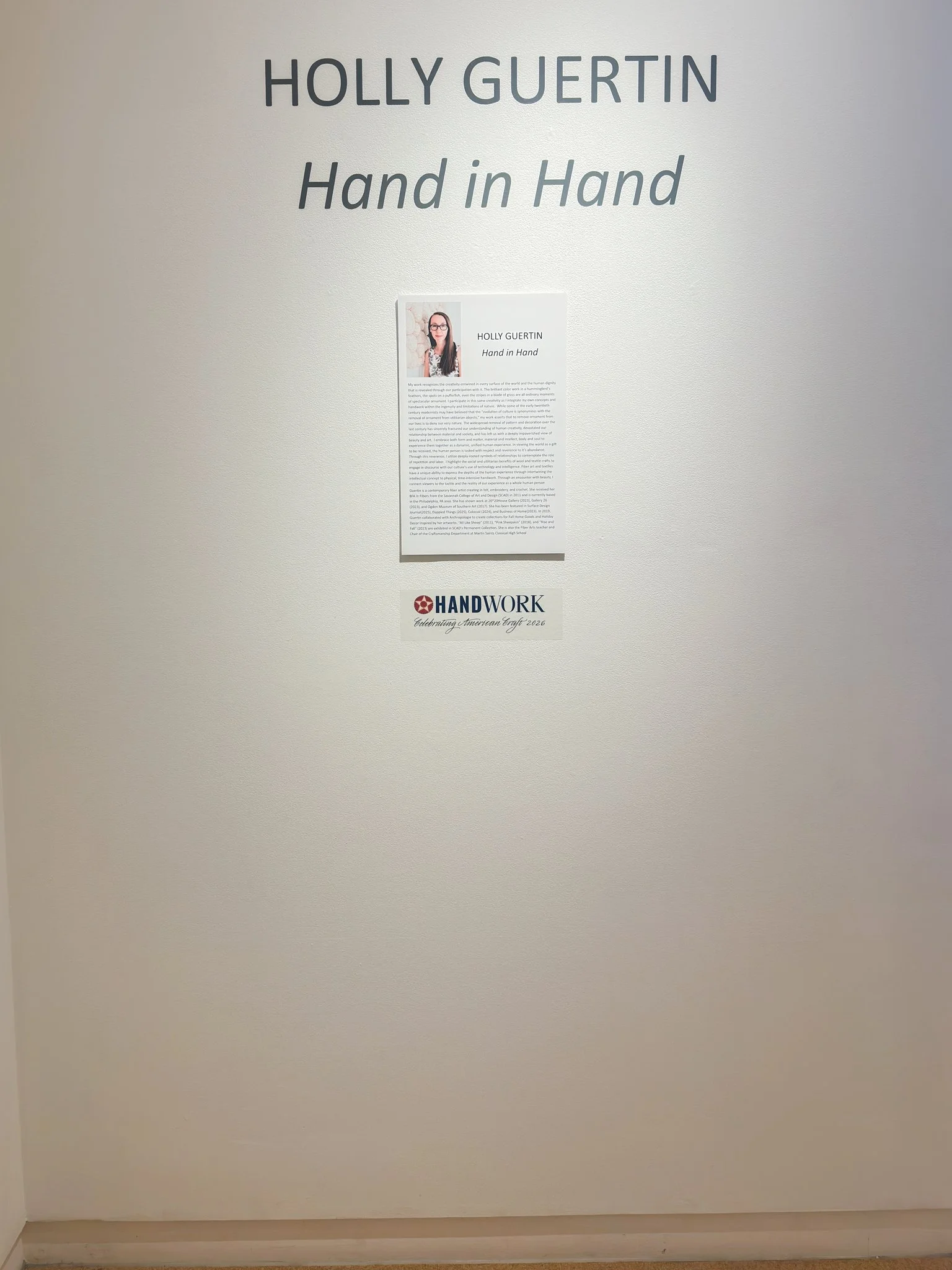 Hand in Hand at Waterworks Visual Arts Center