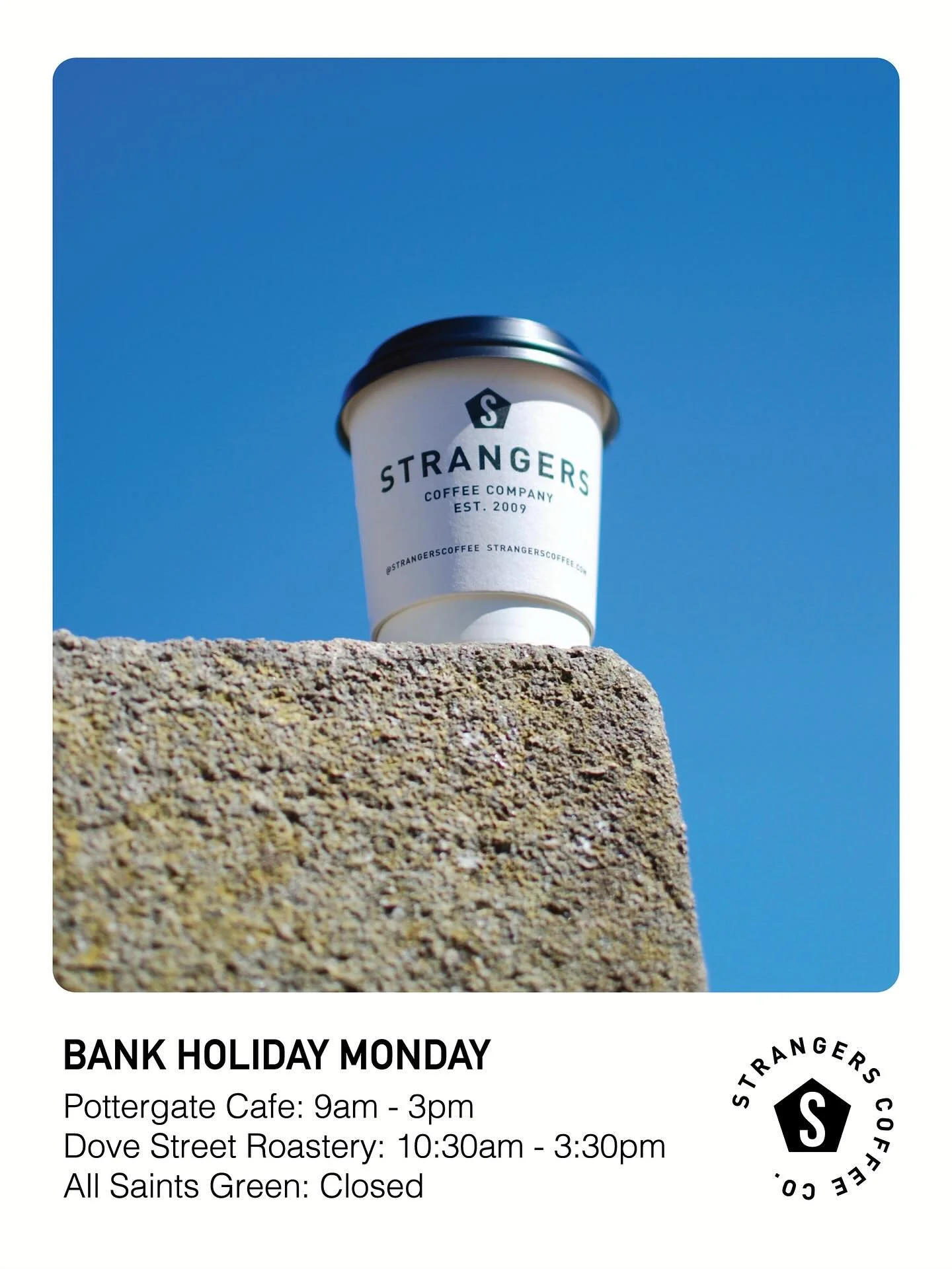 Regular opening hours at all sites Saturday and Sunday!

Have a great weekend ✌️☀️☕️

#strangerscoffee #specialitycoffee #coffeeroastery #norwichlanes
