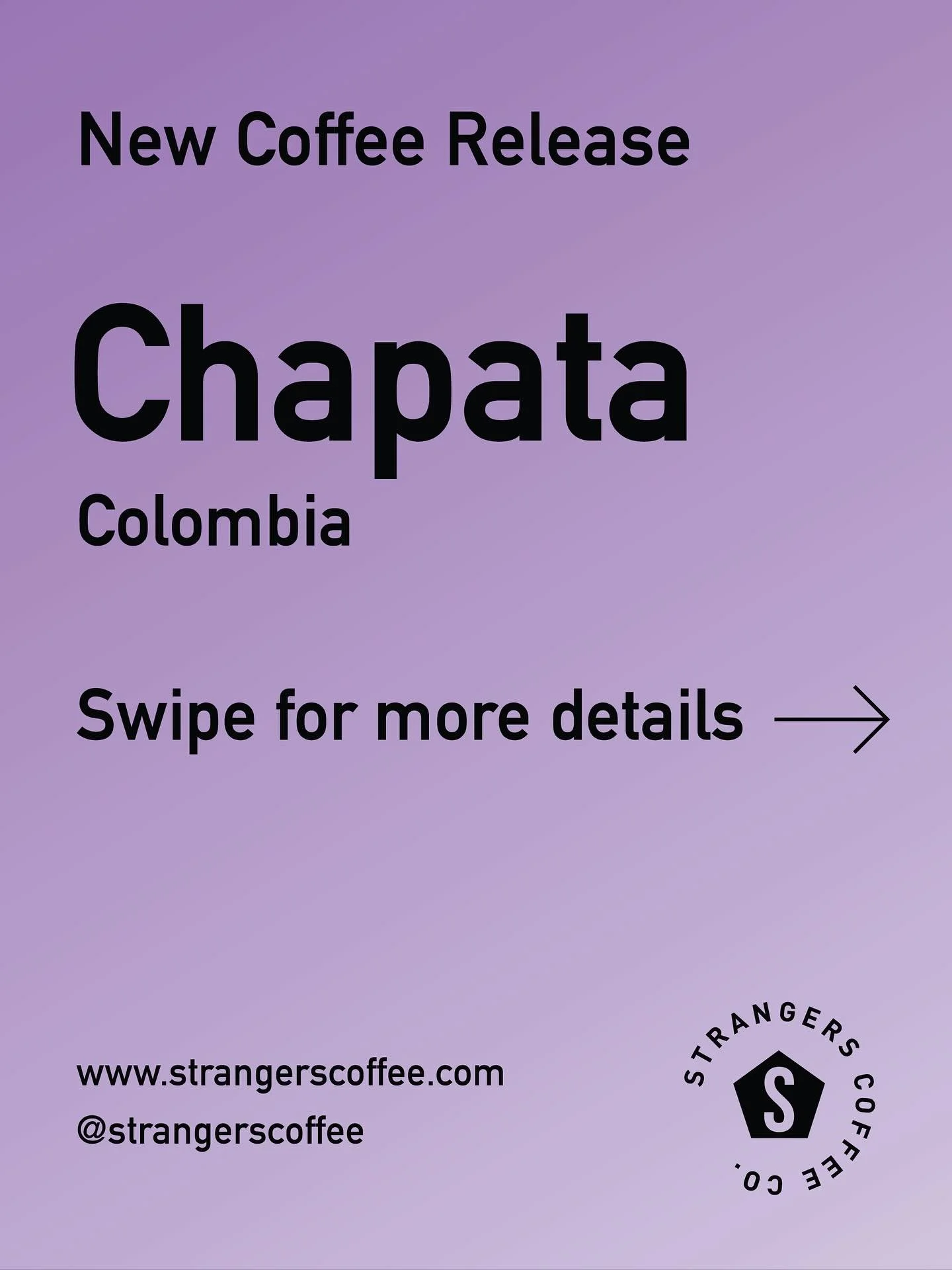 ✨🇨🇴 Chapata has returned 🇨🇴✨

This wonderful coffee has returned to our shelves, all the way from the high mountains of Anserma, Caldas.

Naturally processed to perfection at high altitude, this coffee is bursting with sweet, juicy notes of exoti
