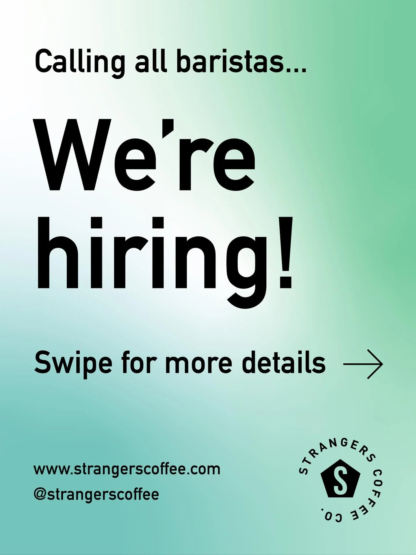 We have a multi-site barista role available soon, 4-5 days a week!

Please send a cover letter and your CV to: jobs@strangerscoffee.com

We look forward to hearing from you :)

#strangerscoffee #specialitycoffee #coffeeroaster #norwichlanes