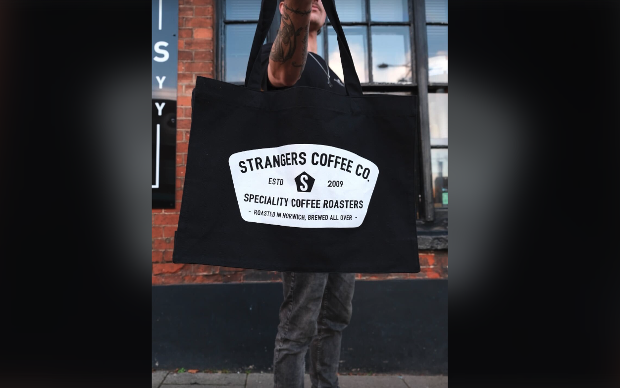 Brewed All Over Shopper Tote Bag