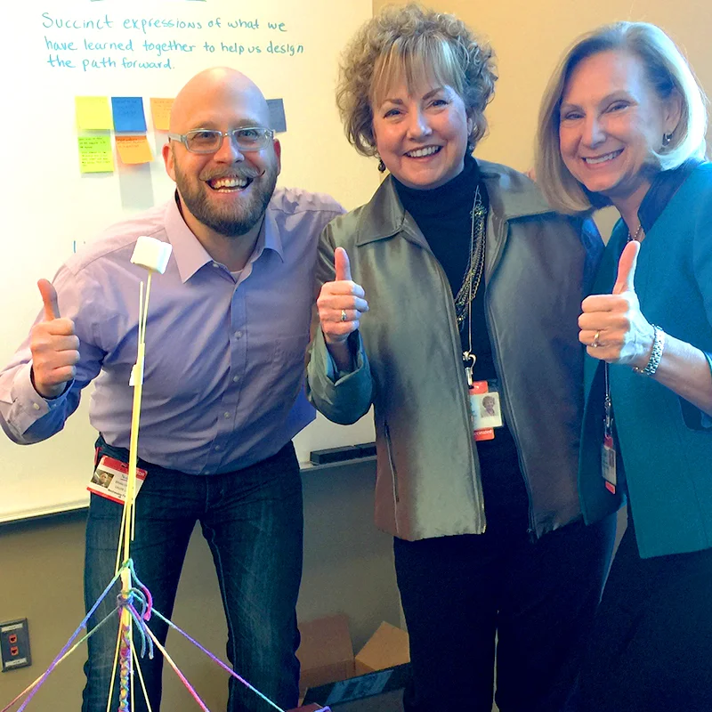 Sometimes strategy begins with building marshmallow towers. 