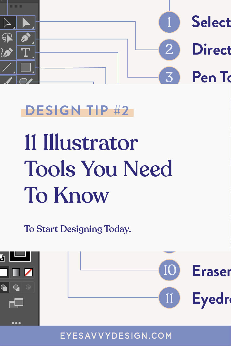 The 11 Illustrator Tools You Need To Know To Start Designing Today Beginner Tutorial Eyesavvy Design
