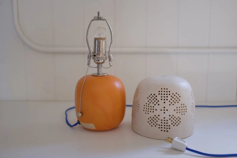 ceramic lamp and shade — Martina Thornhill
