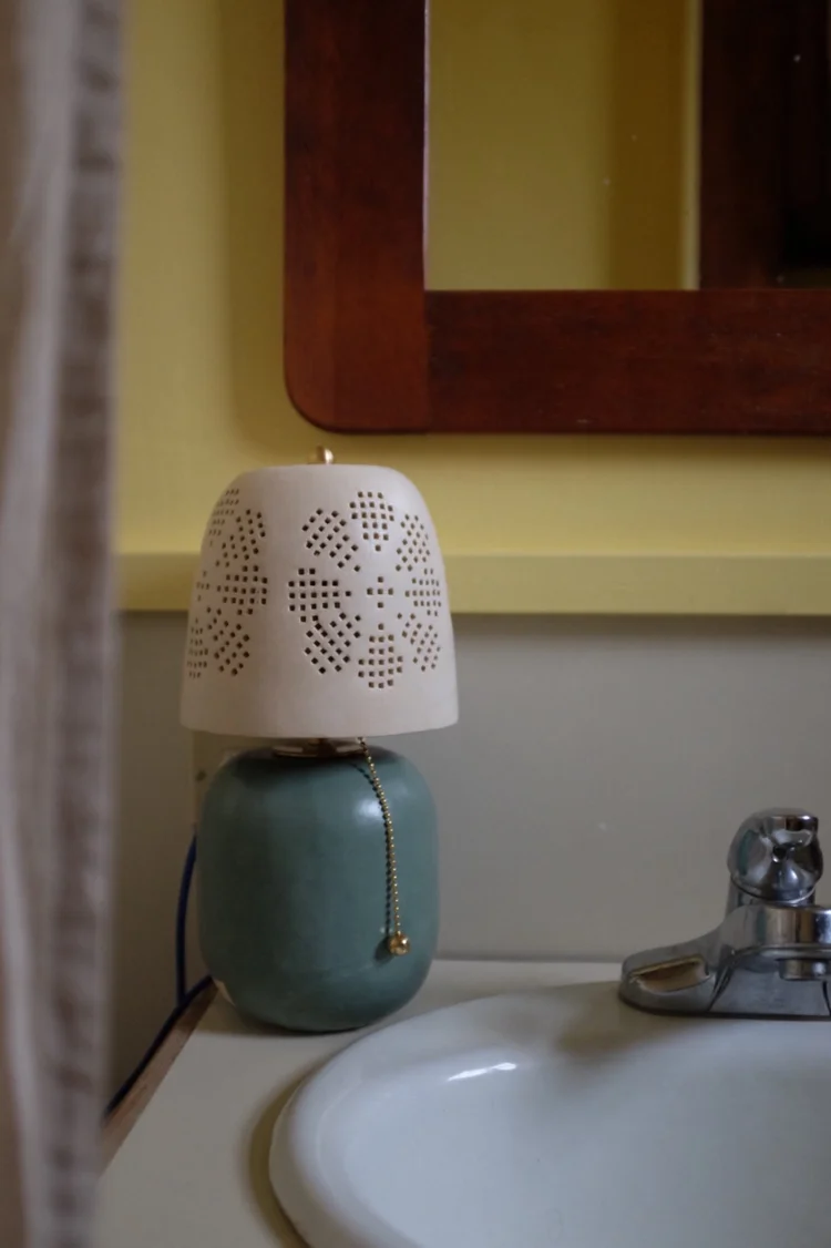 ceramic lamp and shade — Martina Thornhill