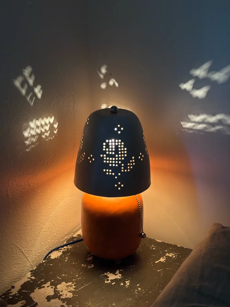 ceramic lamp and shade — Martina Thornhill