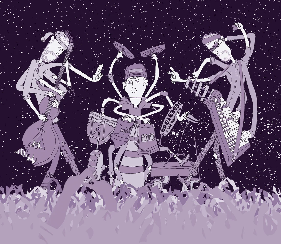 A second similar drawing but for the band Alt-J