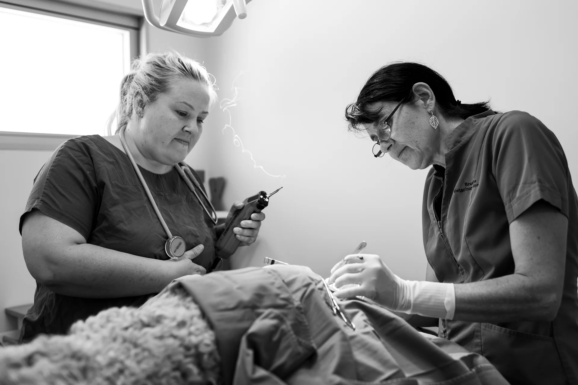 Nurse Julie Marten ( left ) and Dr Karen Viggers. 23 February, 2018.
