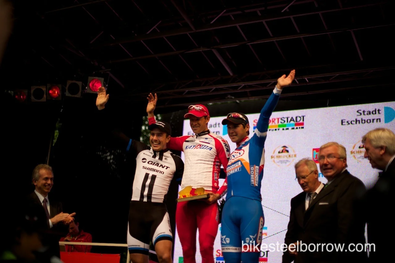 1. Norweger Kristoff; 2. John Degenkolb; 3. Jerome Baugnies