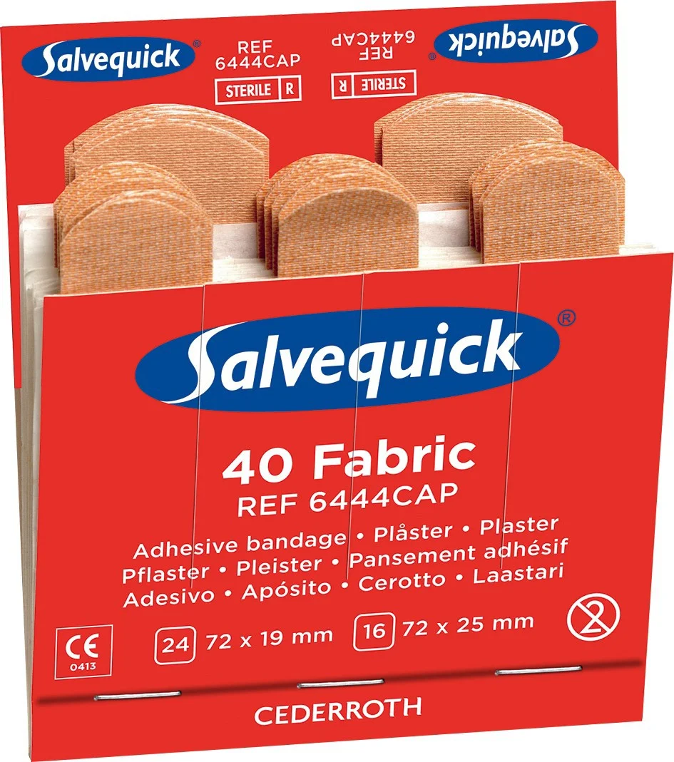 Salvequick fabric plasters refill box of 6 x 40 (from £25.95 per refill for multiple purchases)