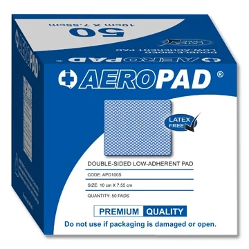 Aeropad Double-sided Low Adherent Pad (Latex Free), 10cm x 7.5cm - 50 per box (£11.45 + VAT)