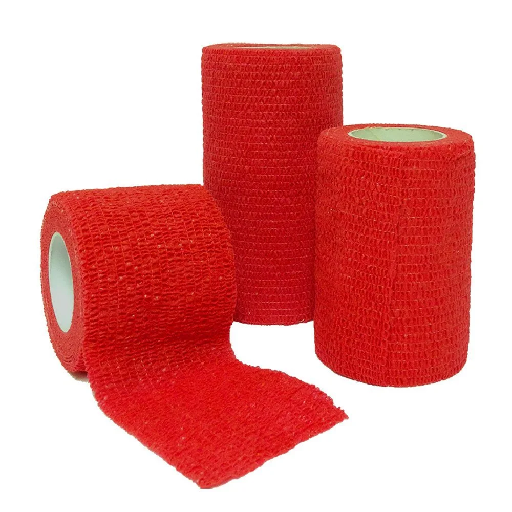 Steroplast Red Cohesive Elastic Bandages, 5cm x 4.5cm (from £0.90 + VAT per bandage for multiple purchases)