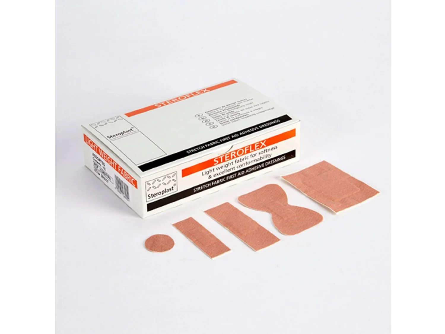 Stretch Fabric Plasters - Steroplast - Assorted 5 Sizes (£4.50 + VAT)