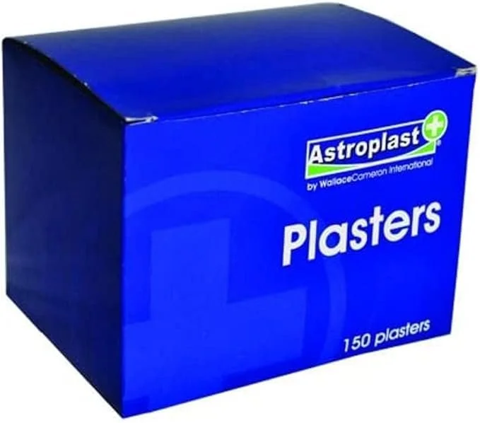 Astroplast Blue Detectable Plasters - Assorted Sizes (Pack of 150)