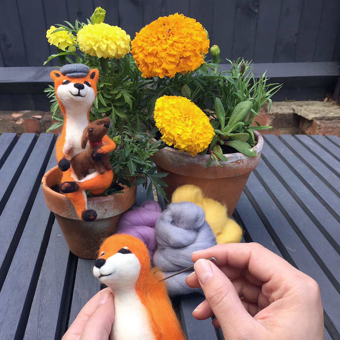 needle felting workshop felted fox 1.jpg