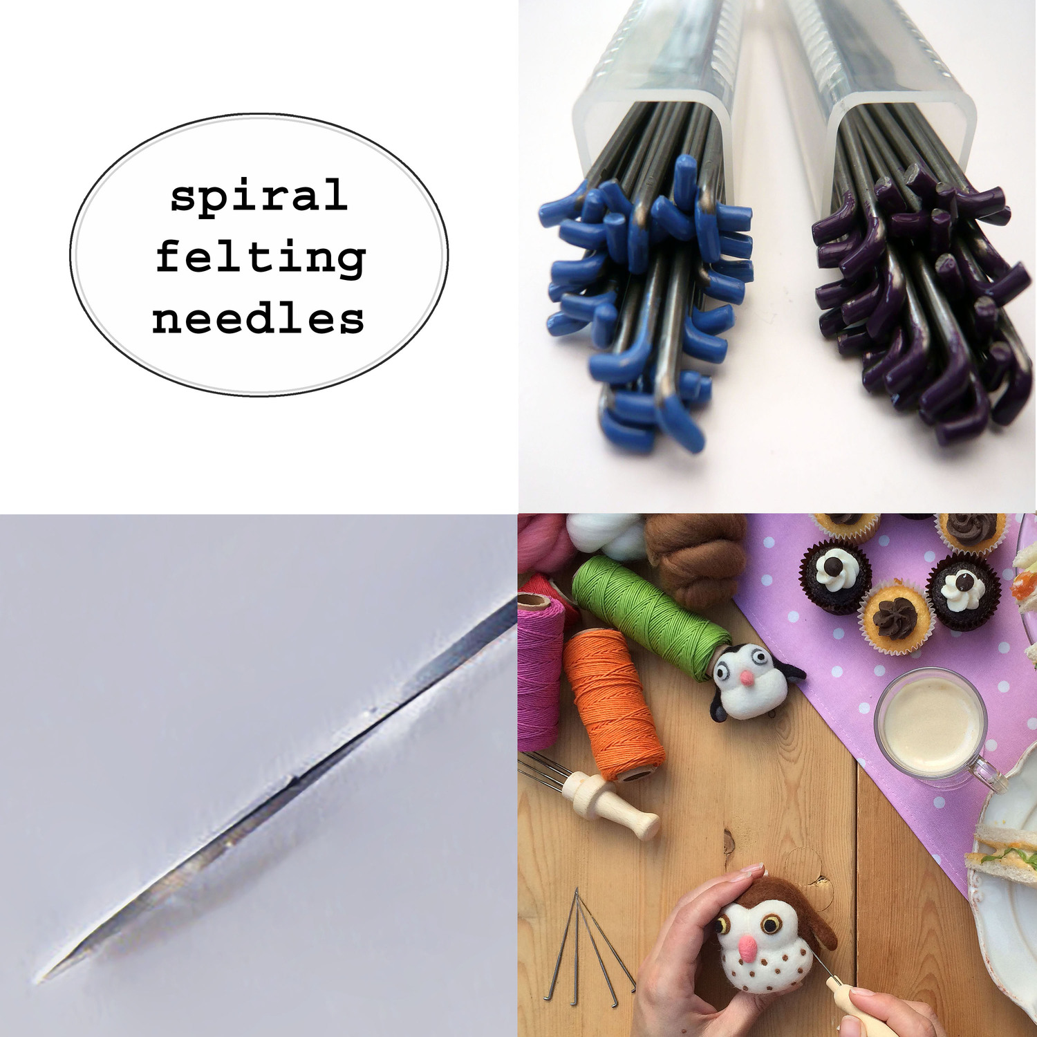 Professional needle felting tools — Fudge and Mabel
