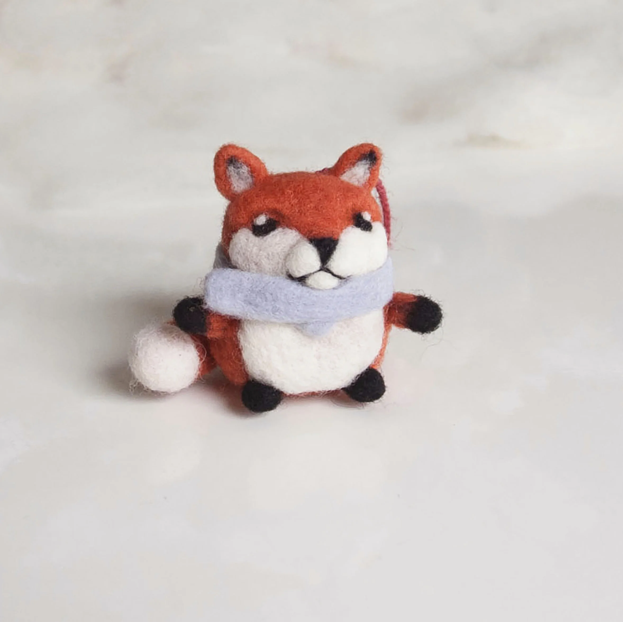 Needle Felted Mini Fox Tree Decoration 4.jpg