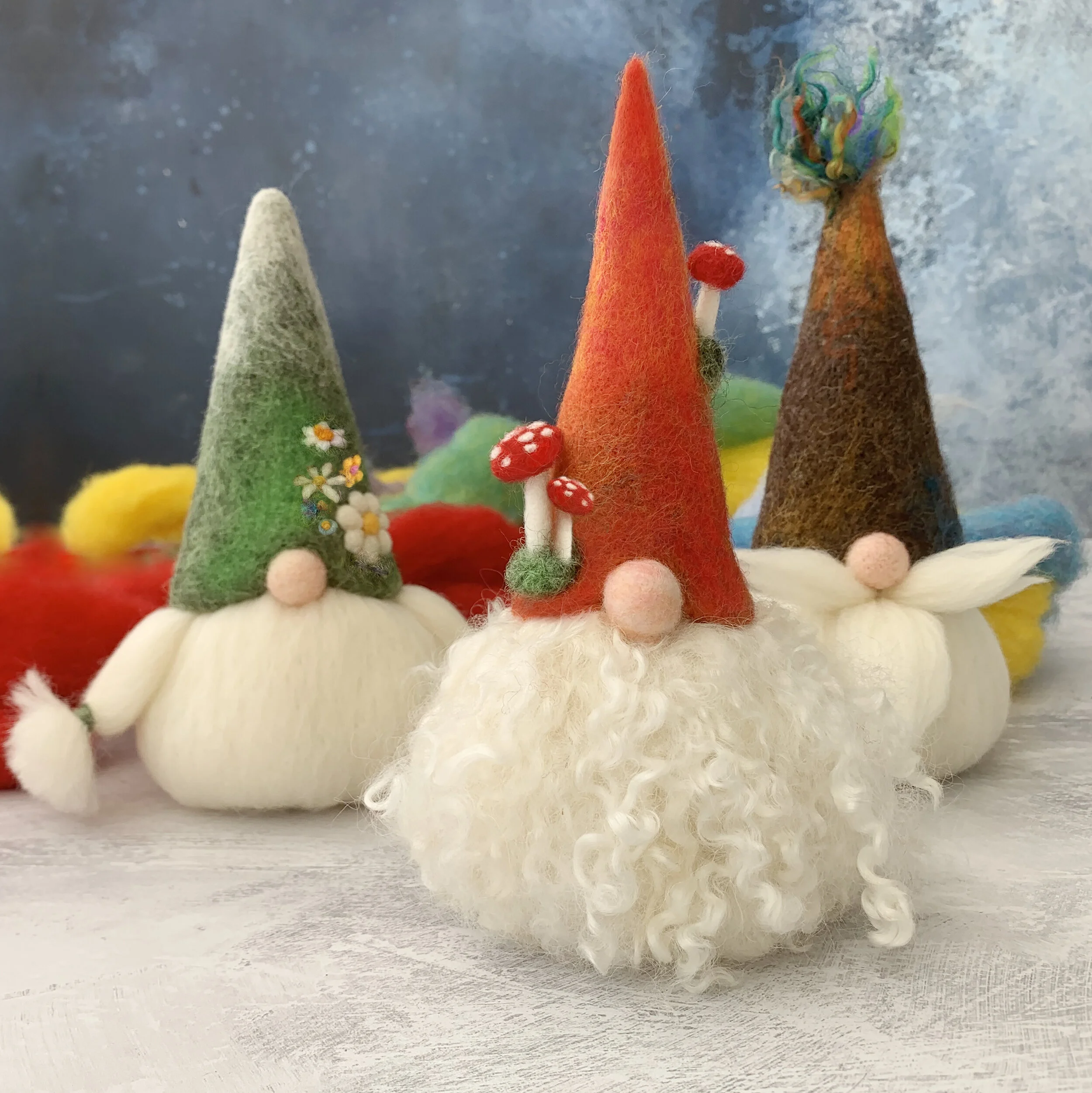 NEW Needle Felting Workshop / set of Gnomes FULLY BOOKED