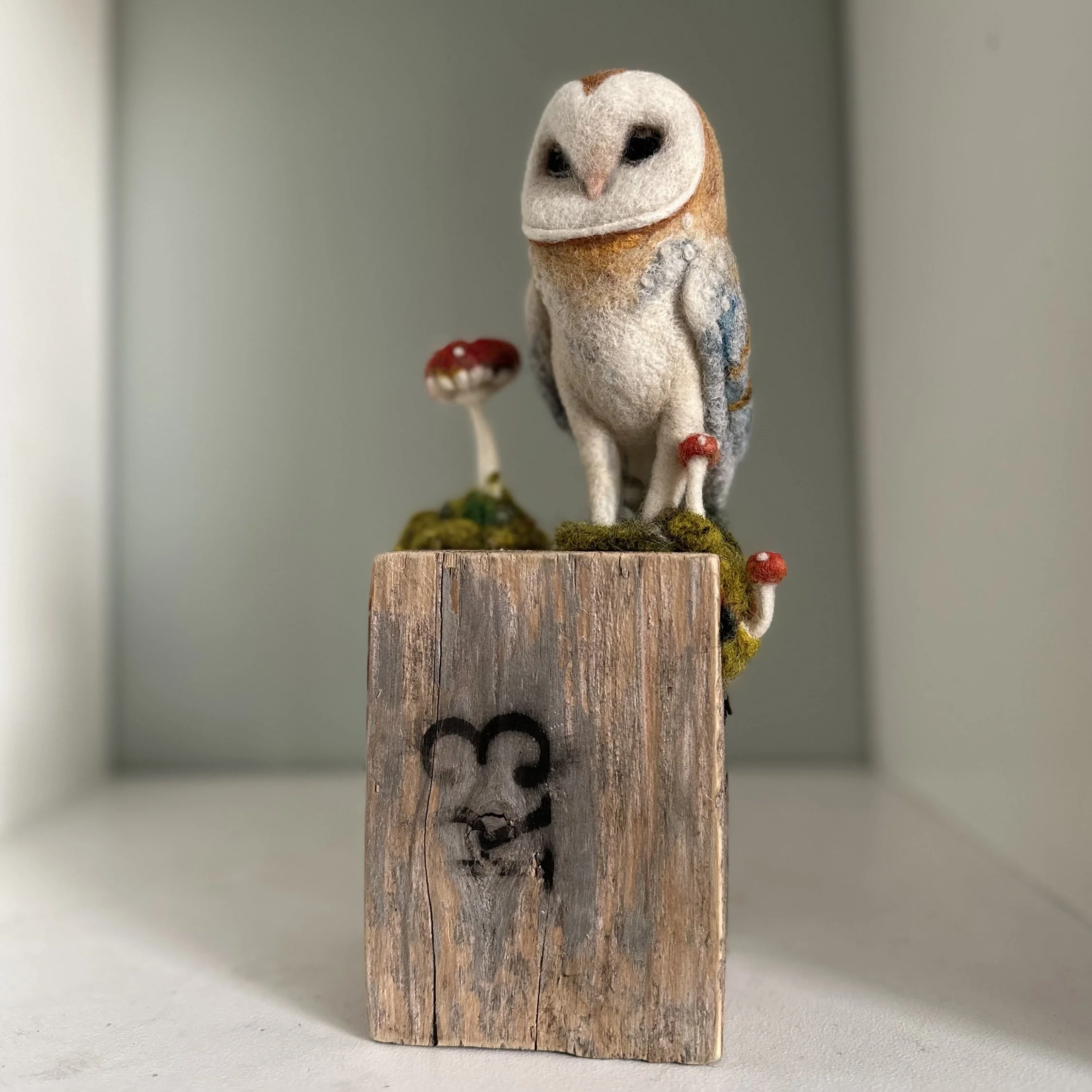 Beginner's needle felting in Dorset — Fudge and Mabel