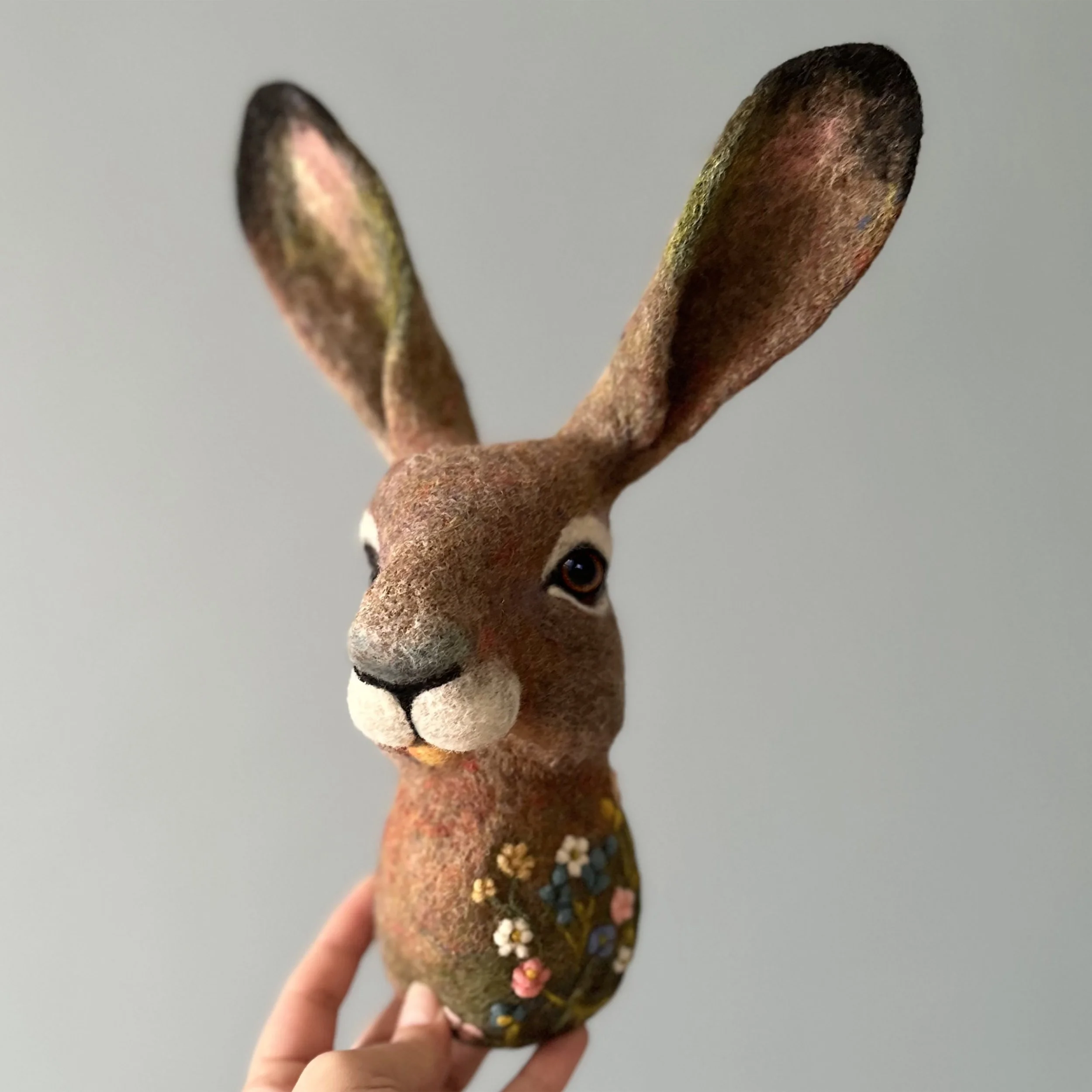 Needle Felting Workshop / Hare wall sculpture 4 SPACES LEFT