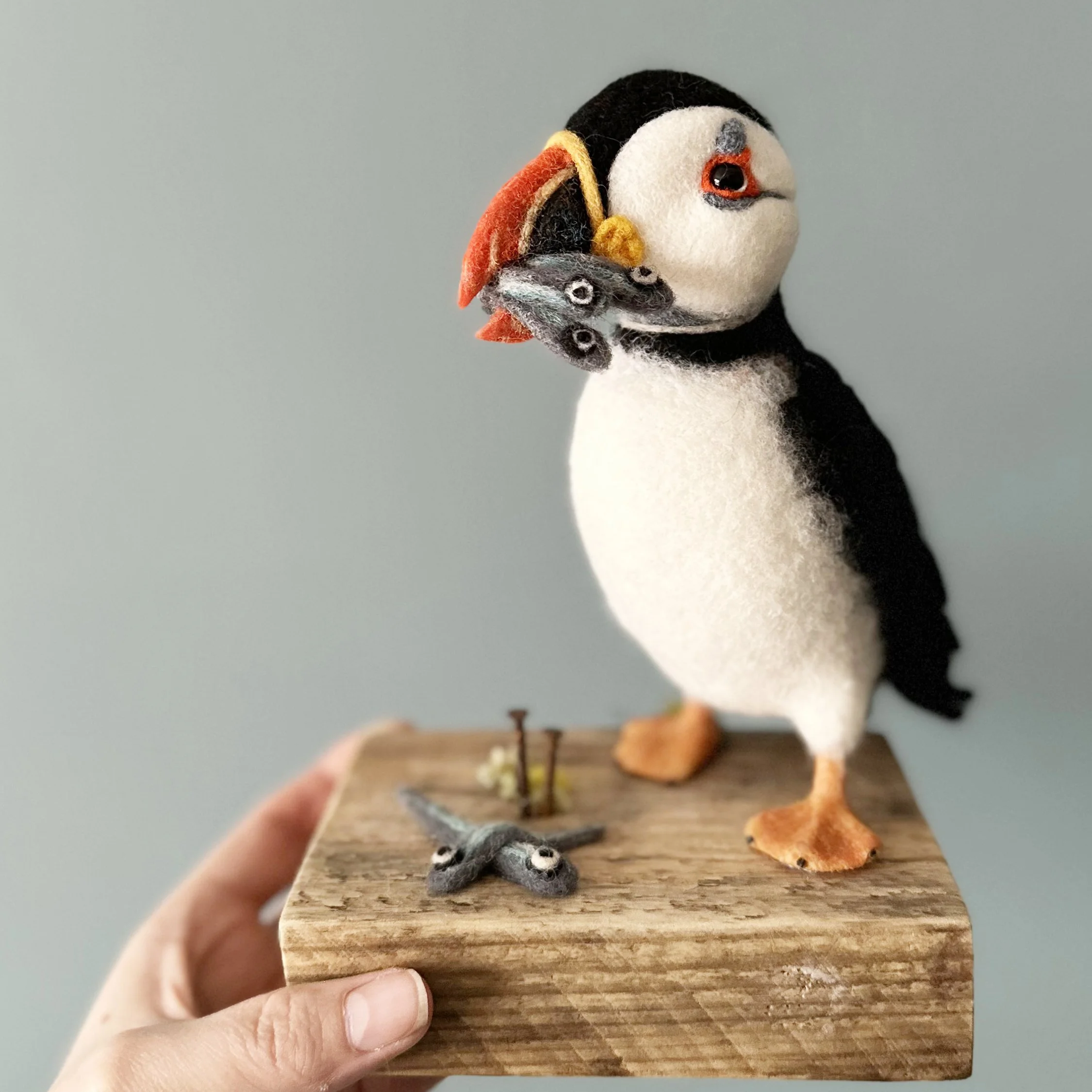 Small needle felted Puffin 2.jpg