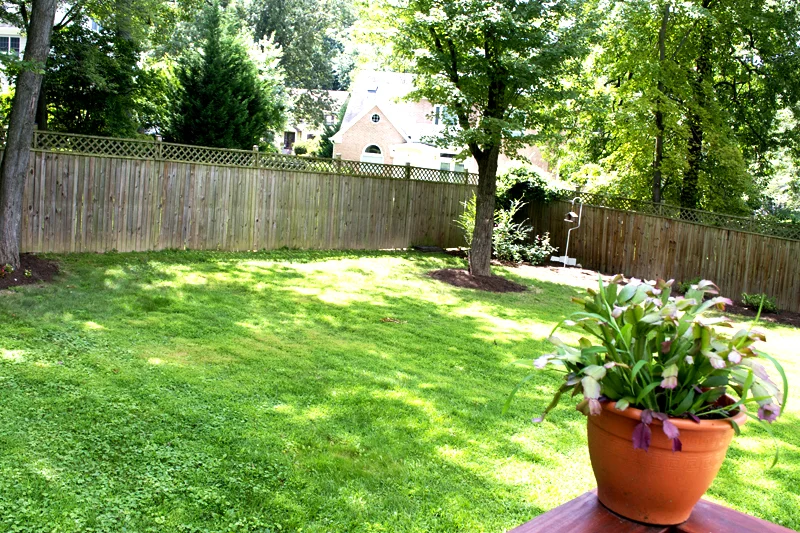 Vienna Manor I: Rear Deck and spacious backyard