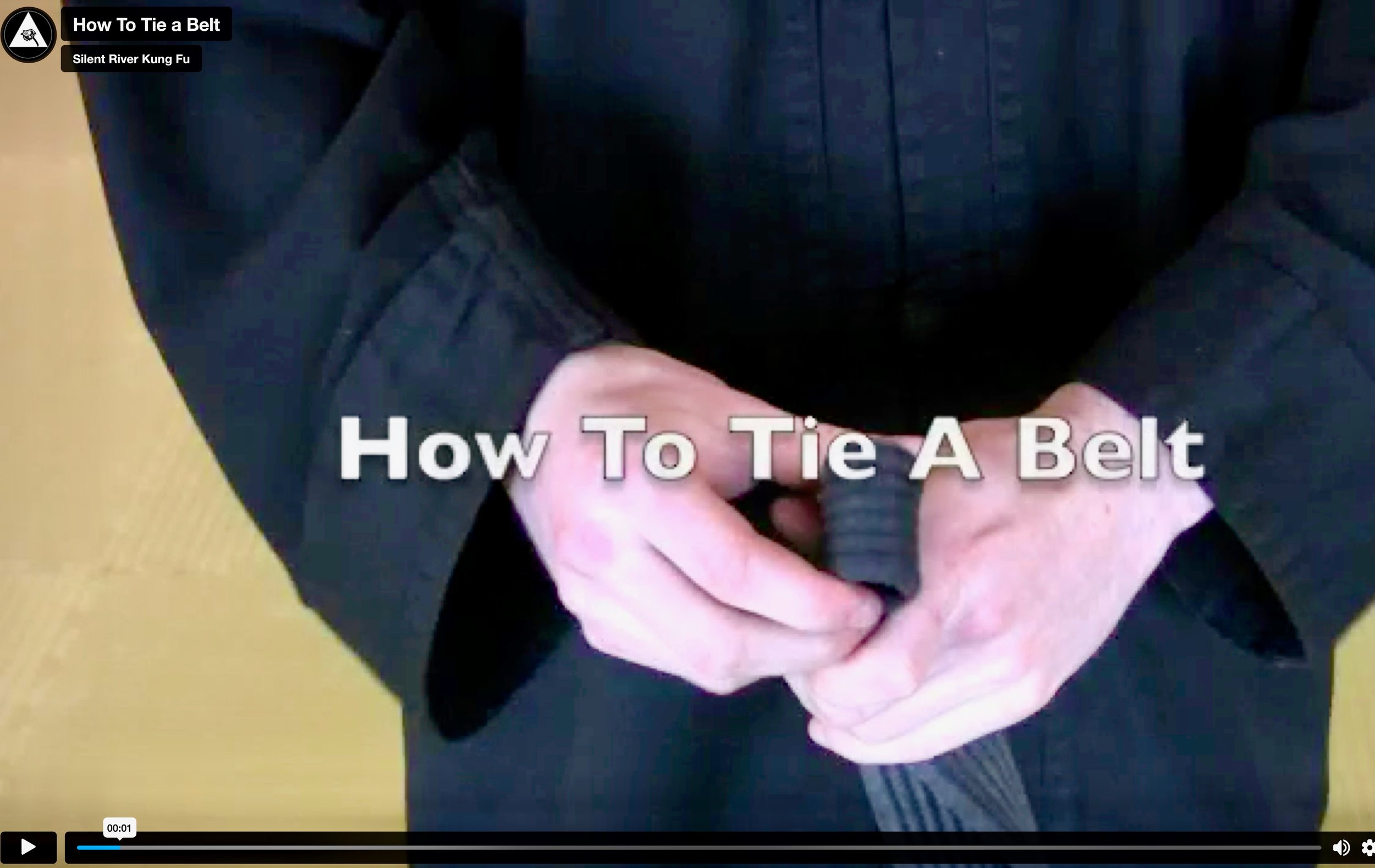 How To Tie Your Belt